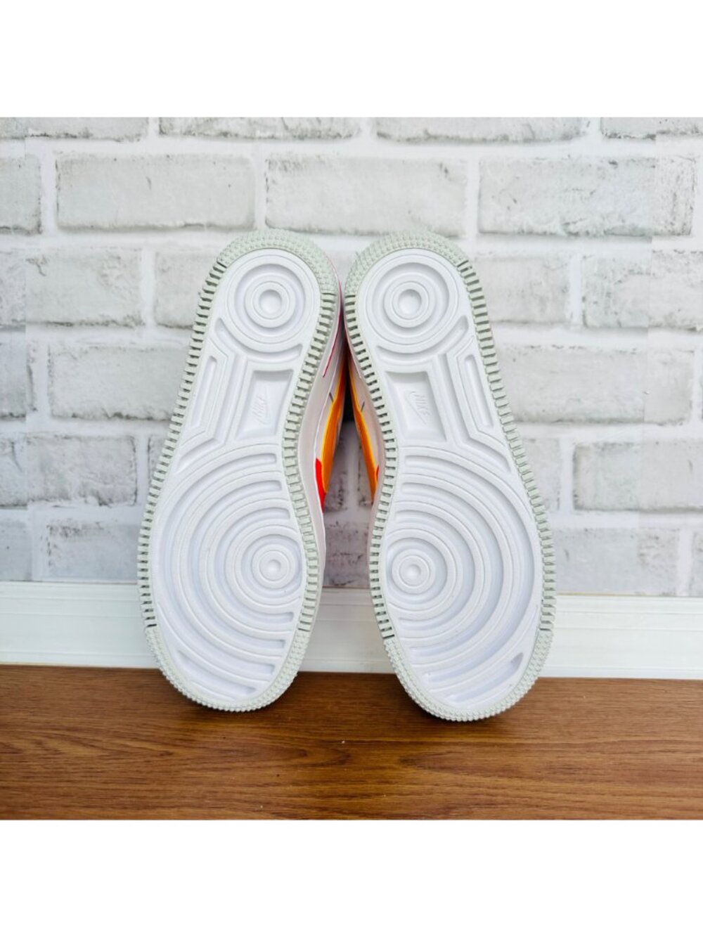 ⭐Nike Air Force 1 Shadow 10 Womens Retro Shoes Sneakers White Orange DZ1847-100⭐ - Picture 12 of 14
